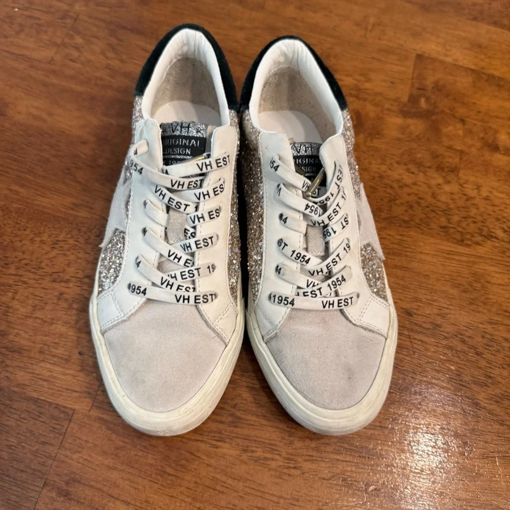 Vintage Havana Glitter Star Sneakers Jumbo glitter gray black mix size 6.5